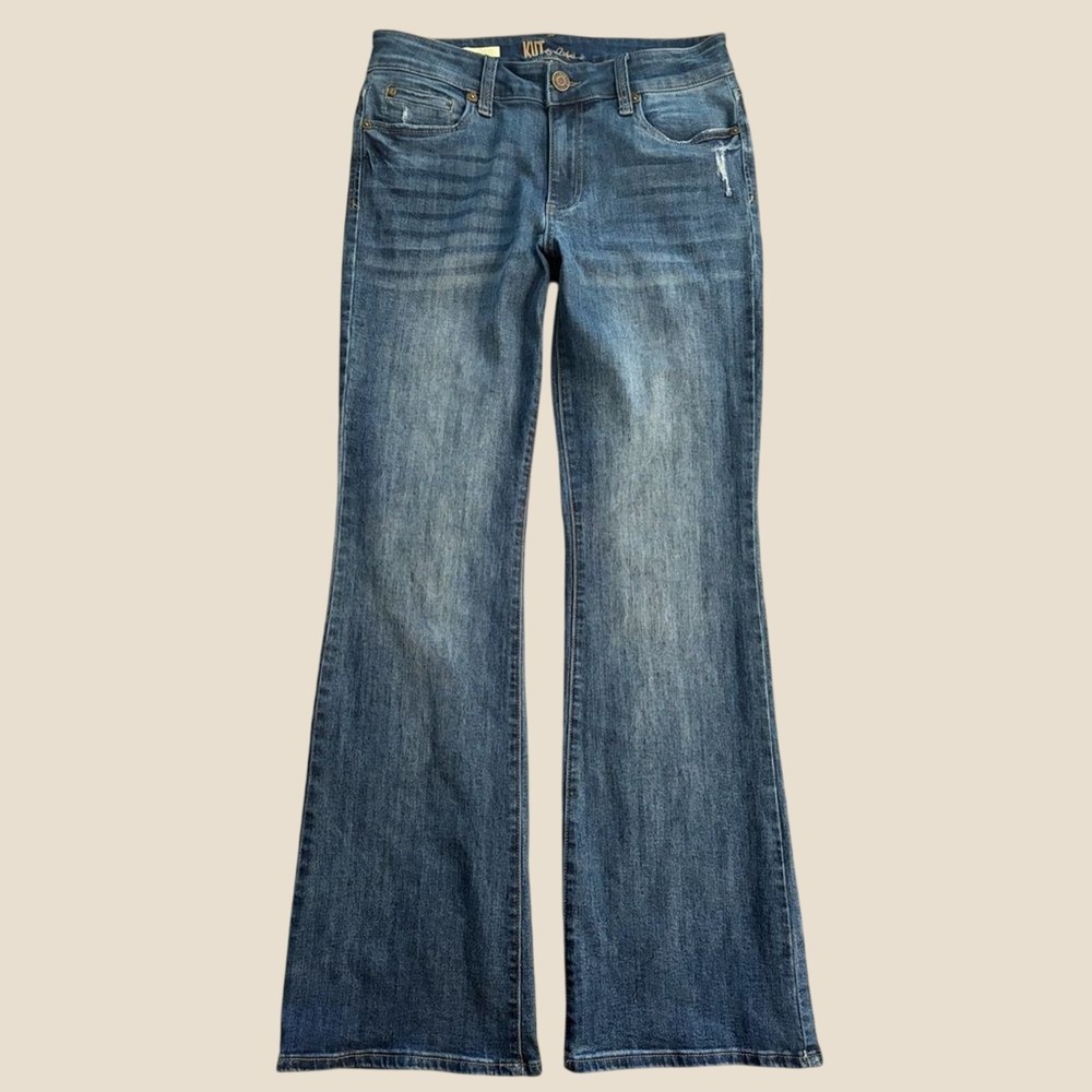 Kut from the Kloth Women's Mid Wash Blue Flare Jeans